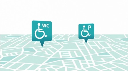Finding accessible toilets and parking with Wheelmate™