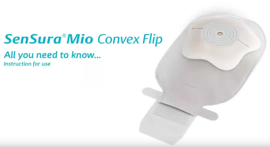 SenSura Mio Convex Flip 1-piece drainable pouching system